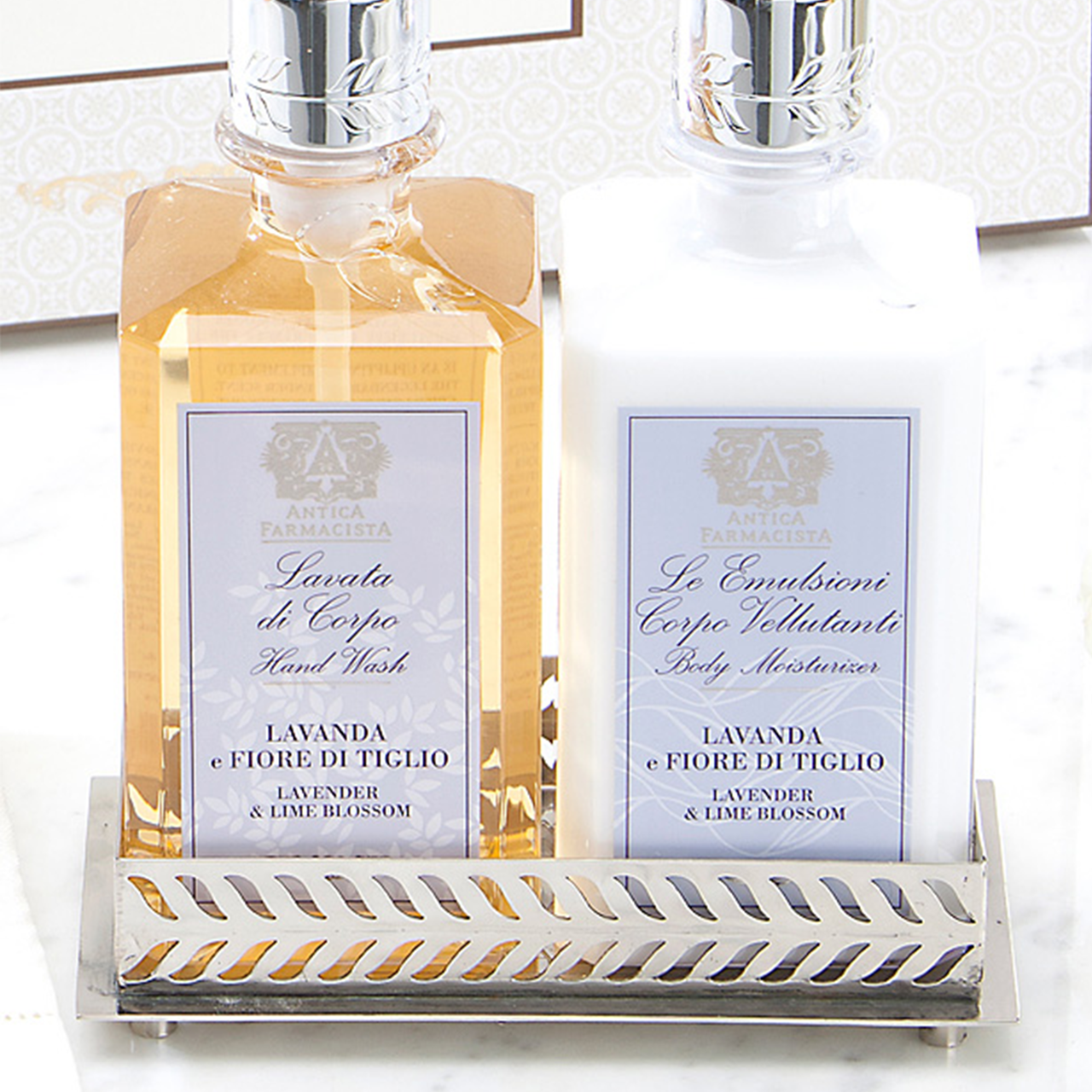 An image of Antica Farmacista Nickel Plated Bath & Body Tray