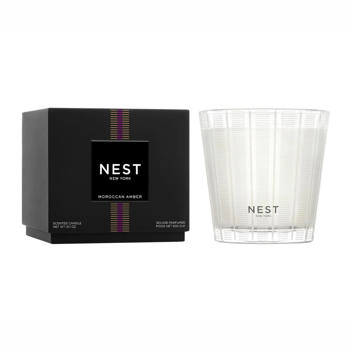An image of Nest Fragrances Moroccan Amber 3-Wick Candle 21.2 oz