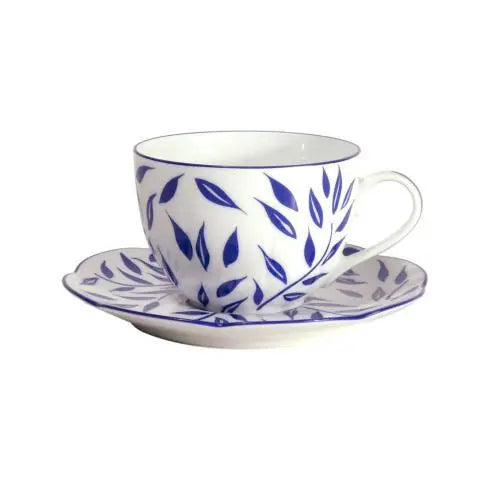 Royal Limoges Olivier Blue Tea Saucer and cup