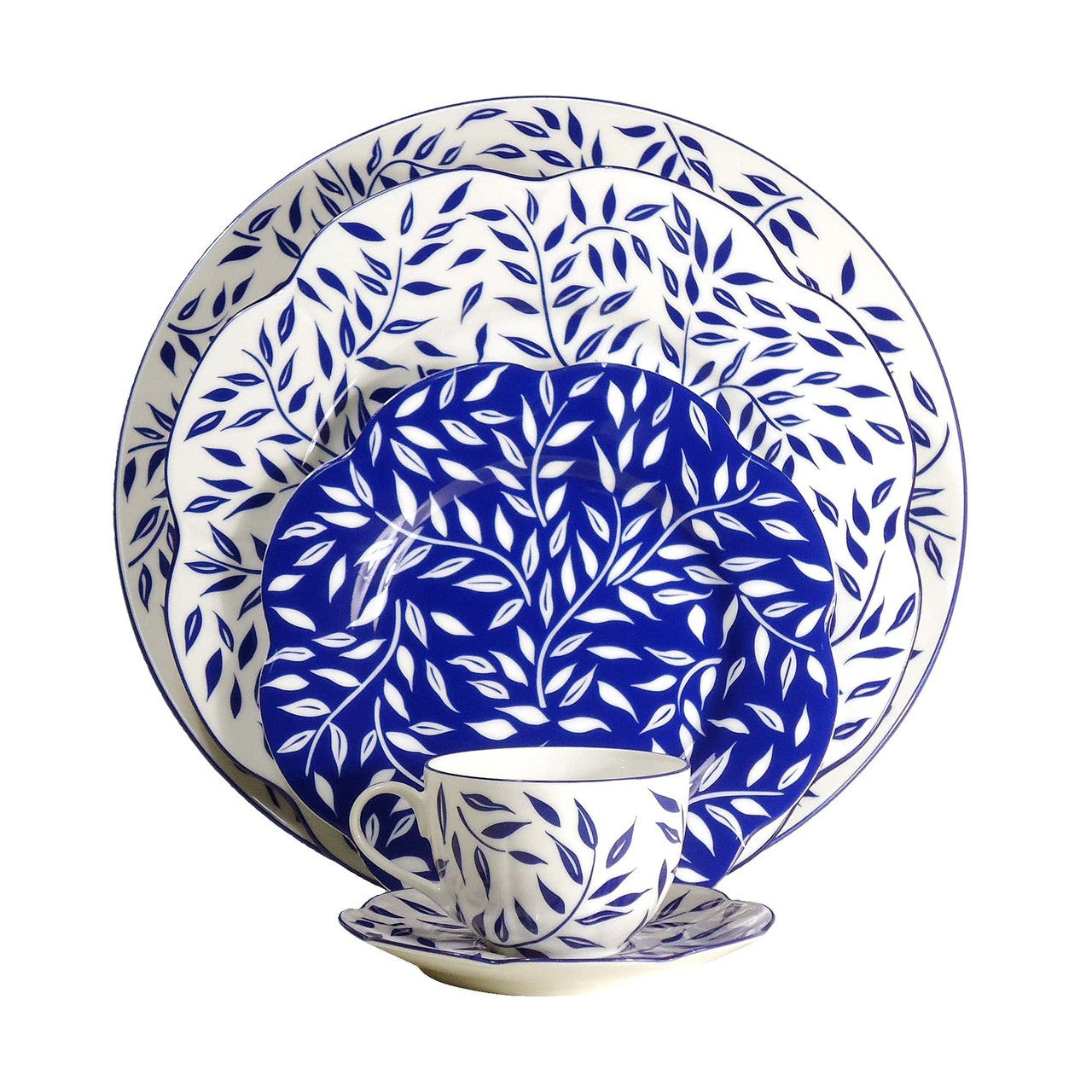 Royal Limoges Olivier Blue Large Oval Platter