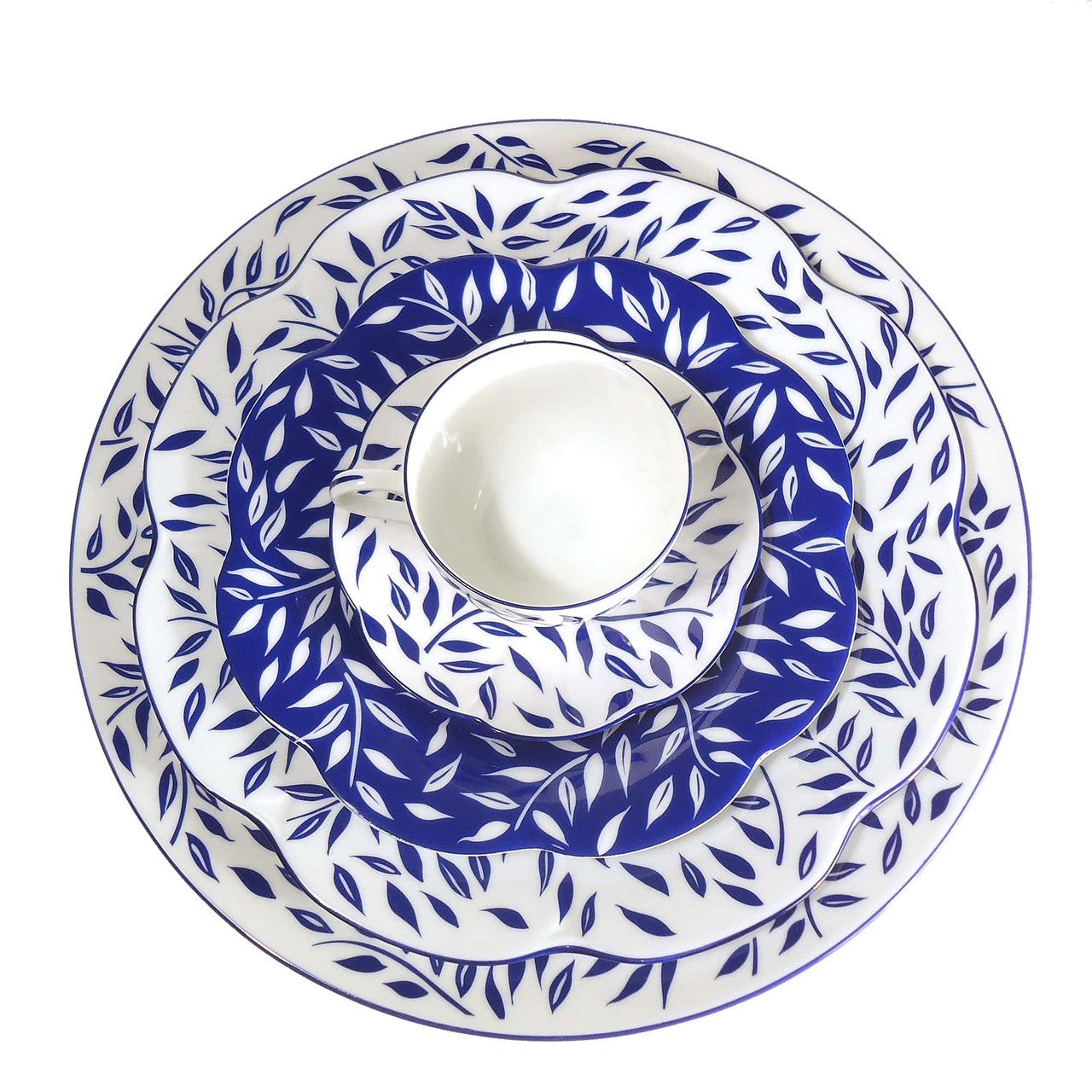 An image of Royal Limoges Olivier Blue Cake Plate