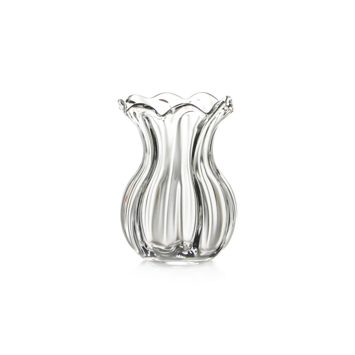 An image of Simon Pearce Chelsea Optic Posy Vase