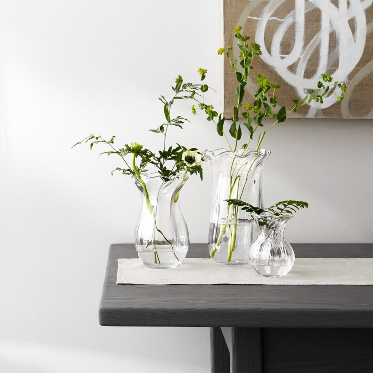 An image of Simon Pearce Chelsea Optic Posy Vase