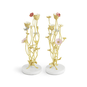 Michael Aram Wildflowers Candle Holders - Set of 2