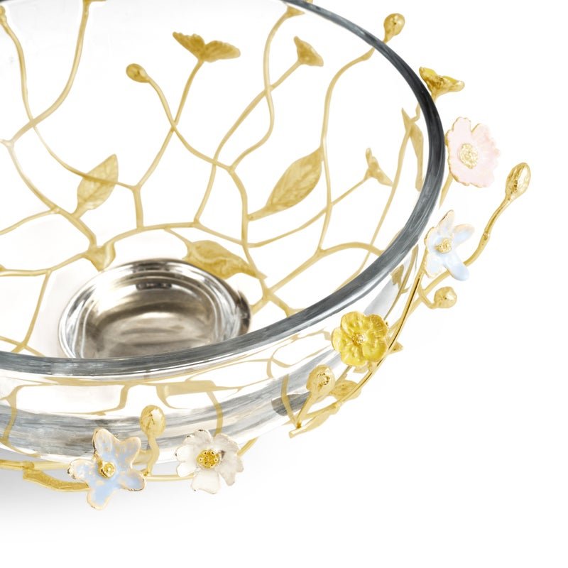 An image of Michael Aram Wildflowers - Glass Bowl - 18 oz