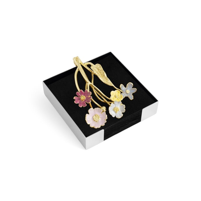 An image of Michael Aram Wildflowers Cocktail Napkin Holder
