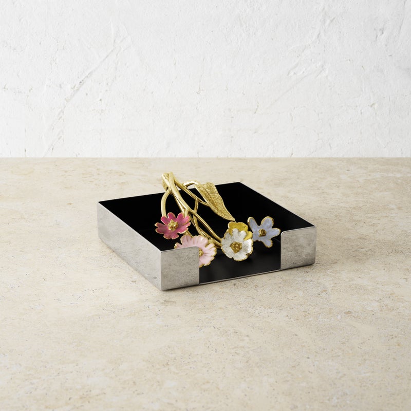 An image of Michael Aram Wildflowers Cocktail Napkin Holder