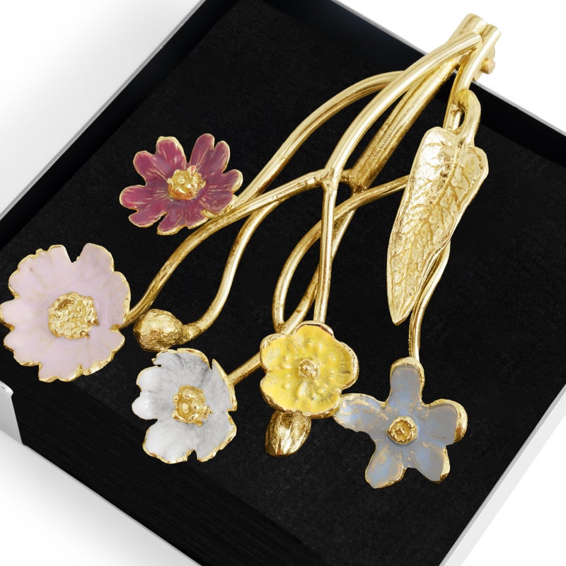 An image of Michael Aram Wildflowers Cocktail Napkin Holder