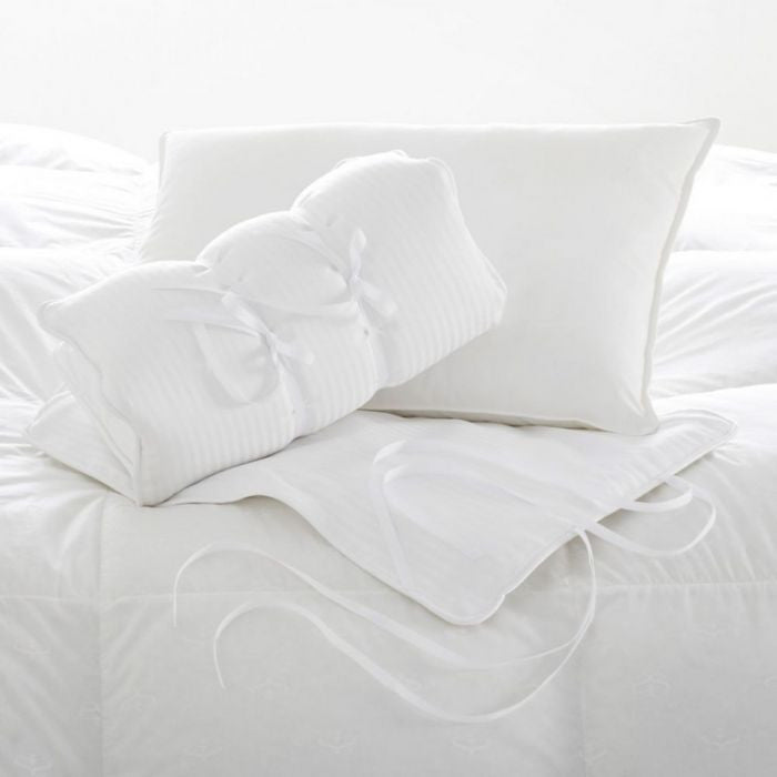 An image of Scandia Home Down Travel Pillow with Cover