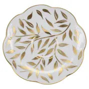 An image of Royal Limoges Olivier Gold Coffee Saucer