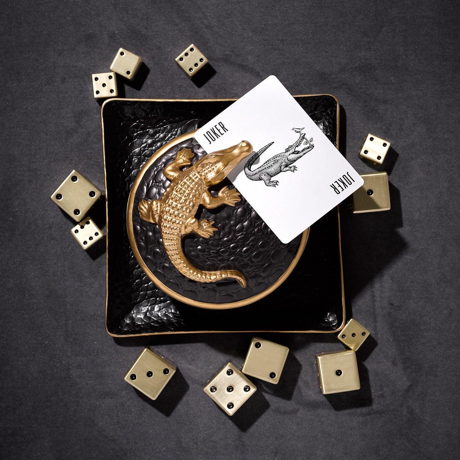 An image of L'Objet Crocodile Square Tray
