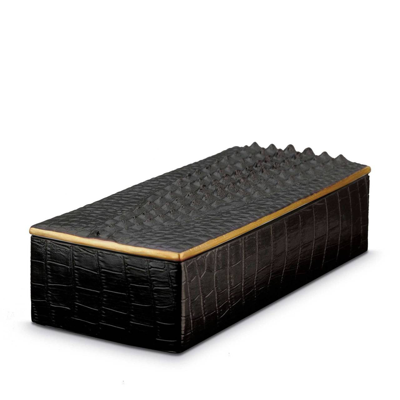 An image of L'Objet Crocodile Rectangular Box