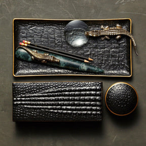 L'Objet Crocodile Rectangular Tray - Medium