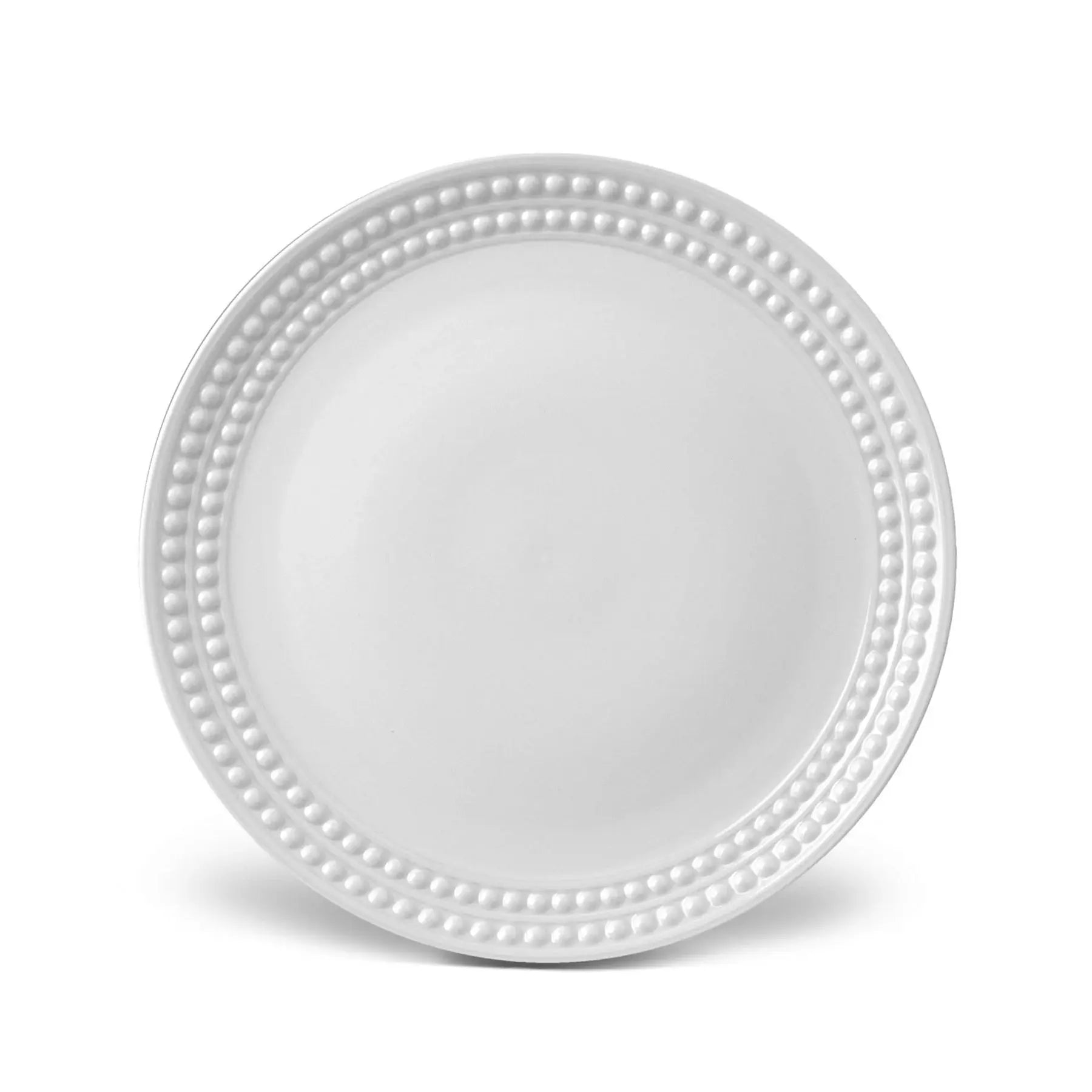 L'Objet Perlée Dinner Plate in White