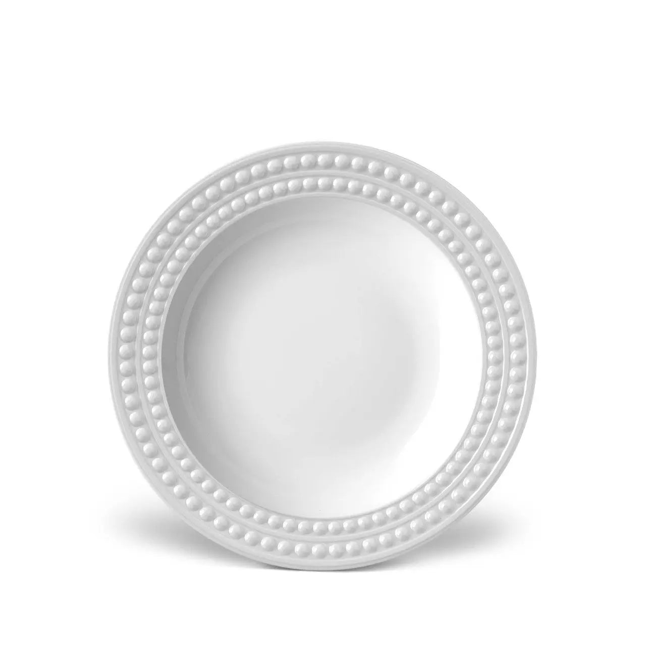 L'Objet Perlée Soup Plate - White