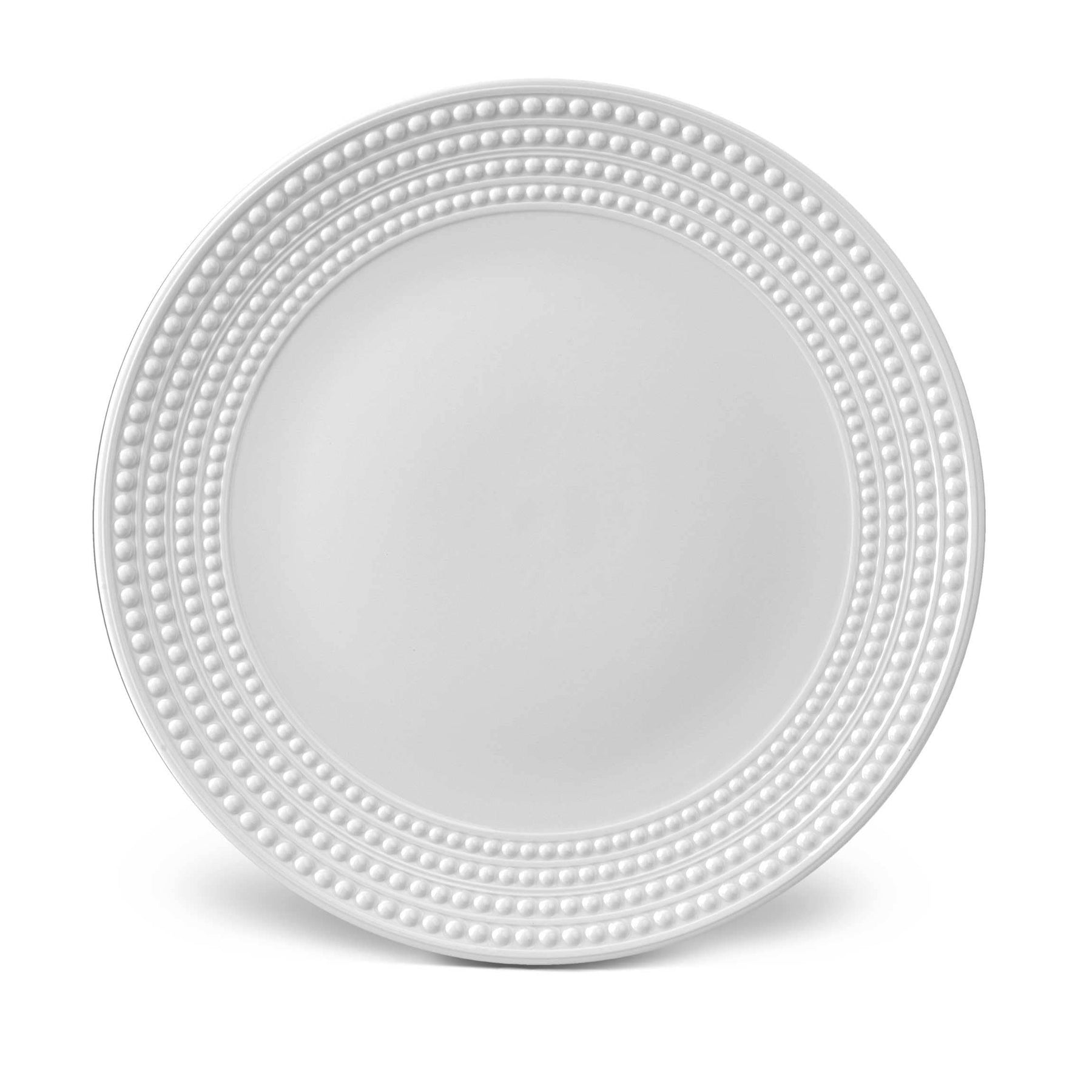 An image of L'Objet Perlée Round Platter - White