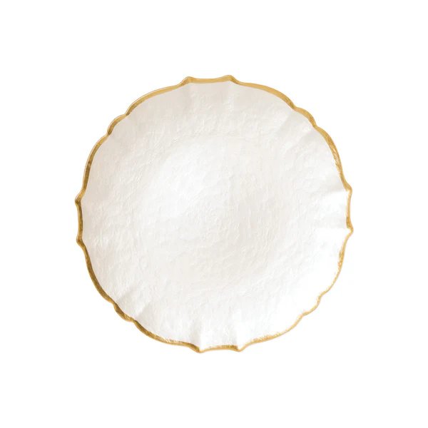 Viva By Vietri Pastel Glass Salad Plate