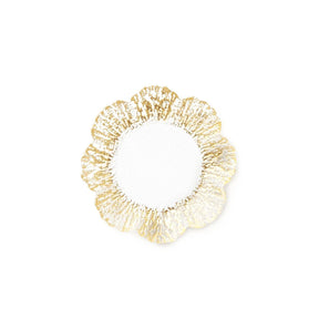 Vietri Rufolo Glass Gold Canape Plate