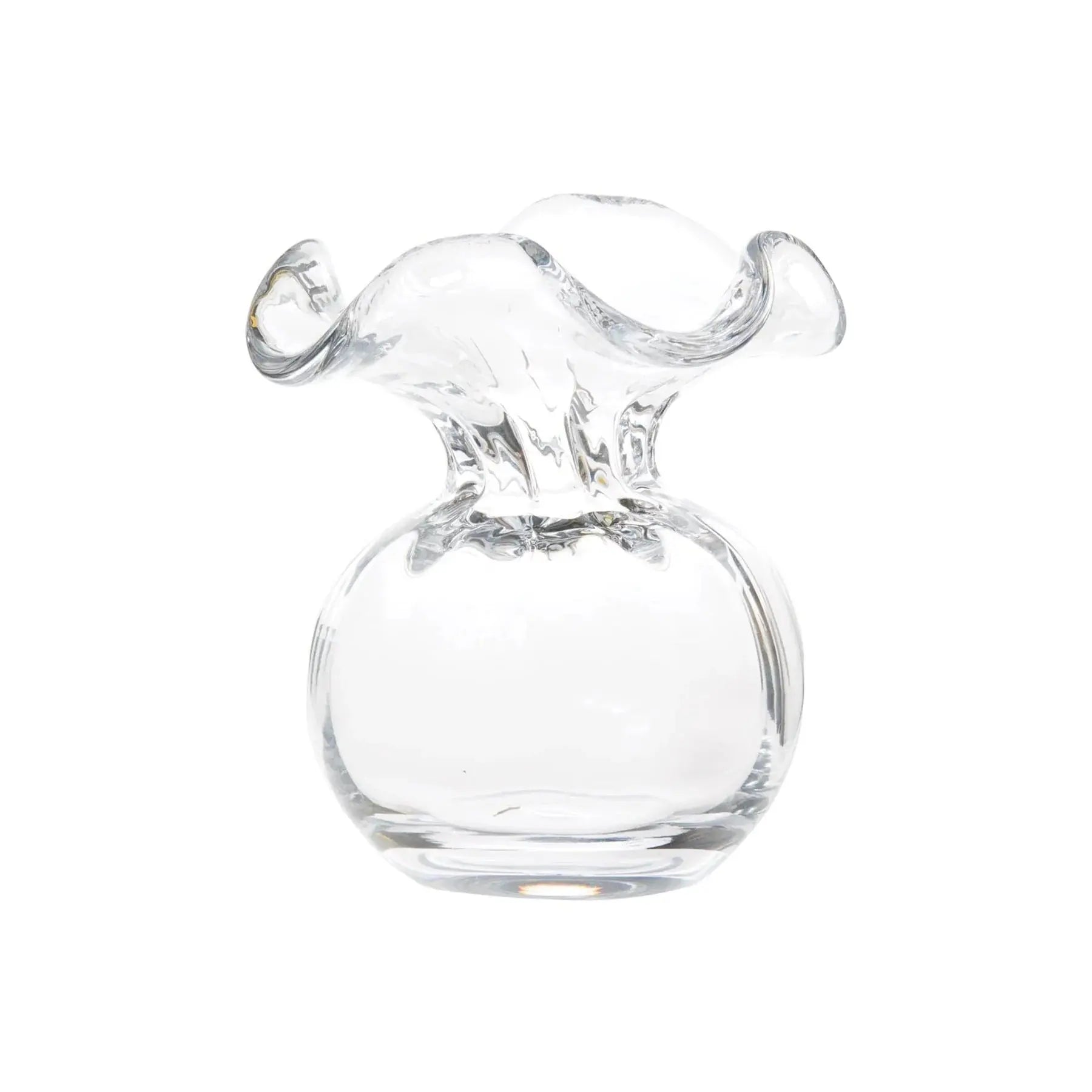 Vietri Hibiscus Clear Glass Bud Vase