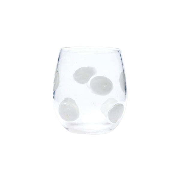 Vietri Drop Stemless Wine Glass