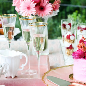 Vietri Optical Champagne Glass