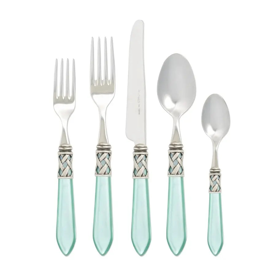 Vietri Aladdin Antique Five-Piece Place Setting - Aqua