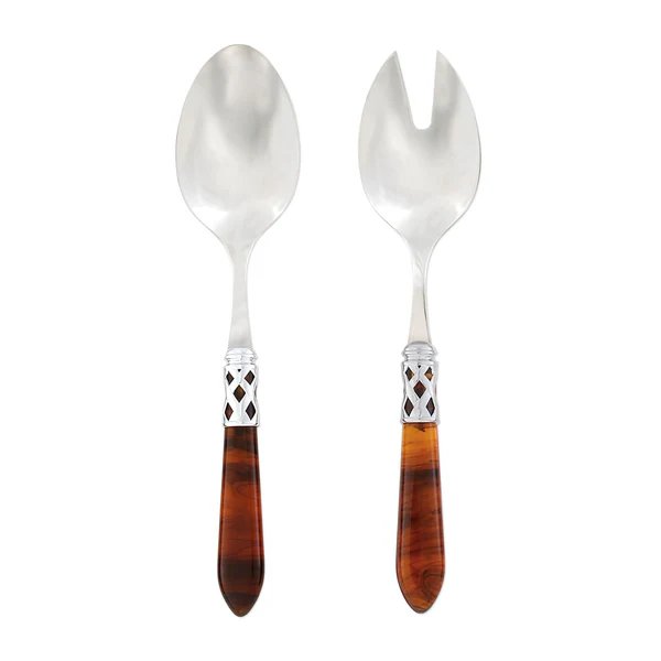 An image of Vietri Aladdin Brilliant Salad Server Set