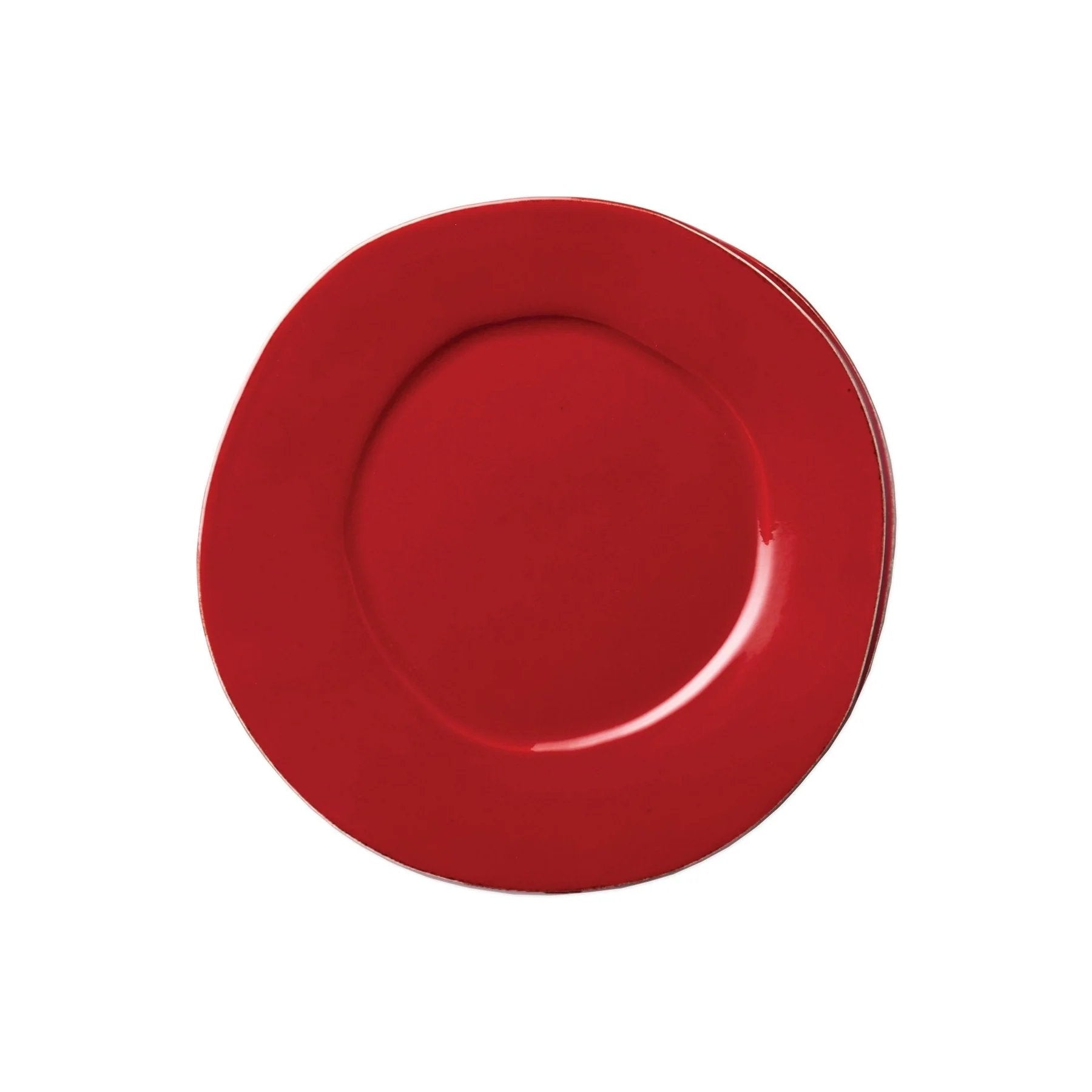 An image of Vietri Red Lastra Salad Plate