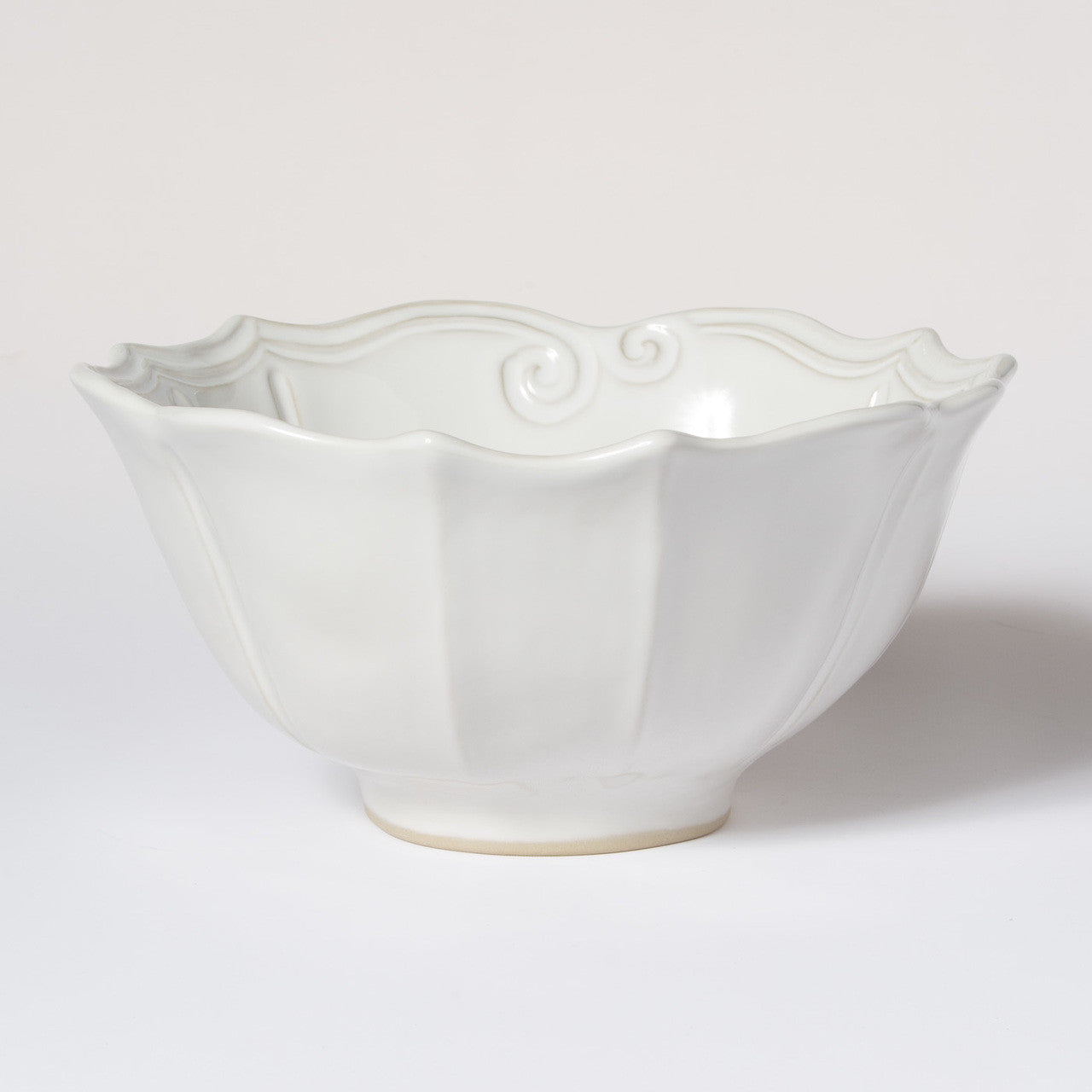 An image of Vietri Incanto Stone Baroque Medium Serving Bowl