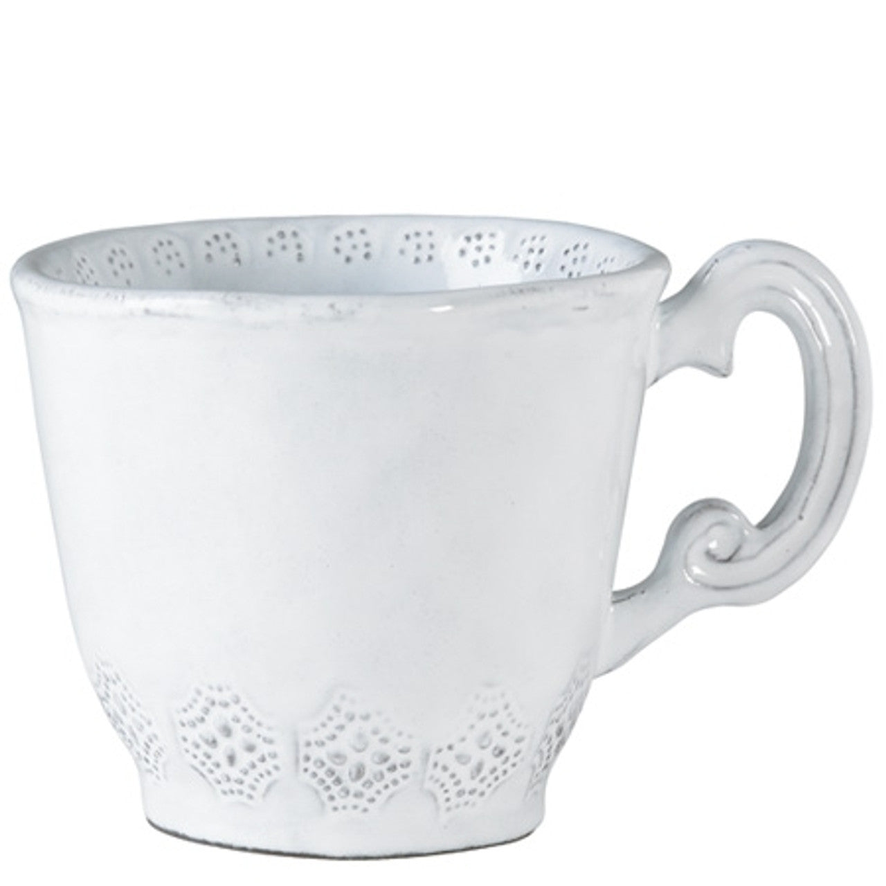 An image of Vietri Incanto White Stone Lace Mug