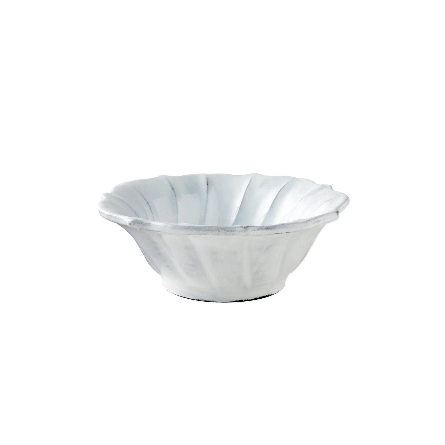 An image of Vietri Incanto Stone Ruffle Cereal Bowl