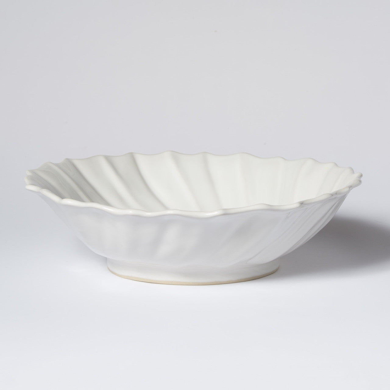 An image of Vietri Incanto Stone Ruffle Large Bowl