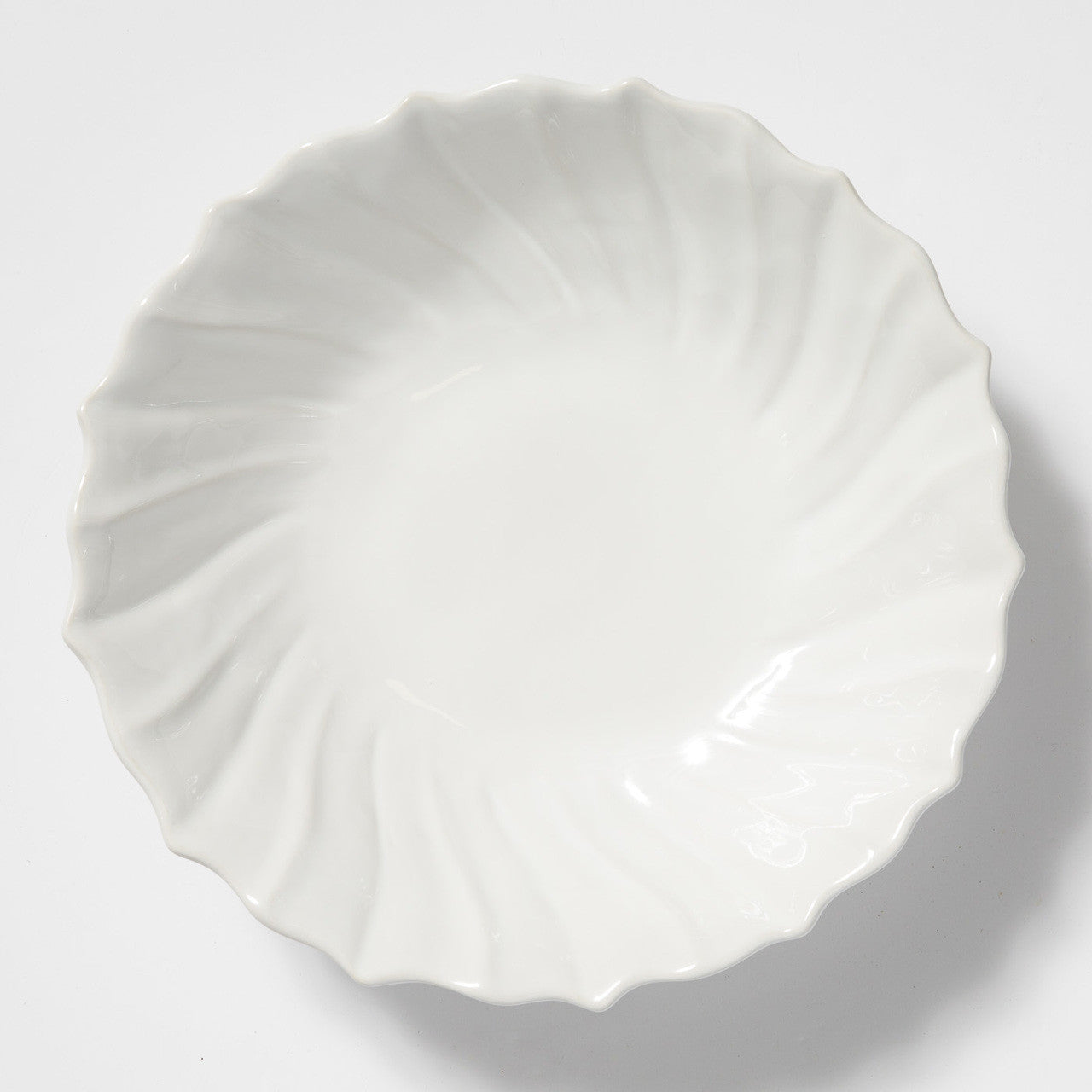 An image of Vietri Incanto Stone Ruffle Large Bowl