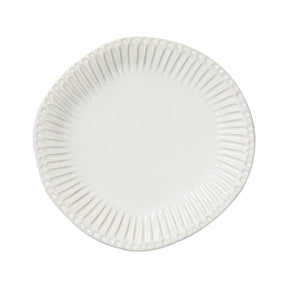 Vietri Incanto Stone Stripe Dinner Plate - White