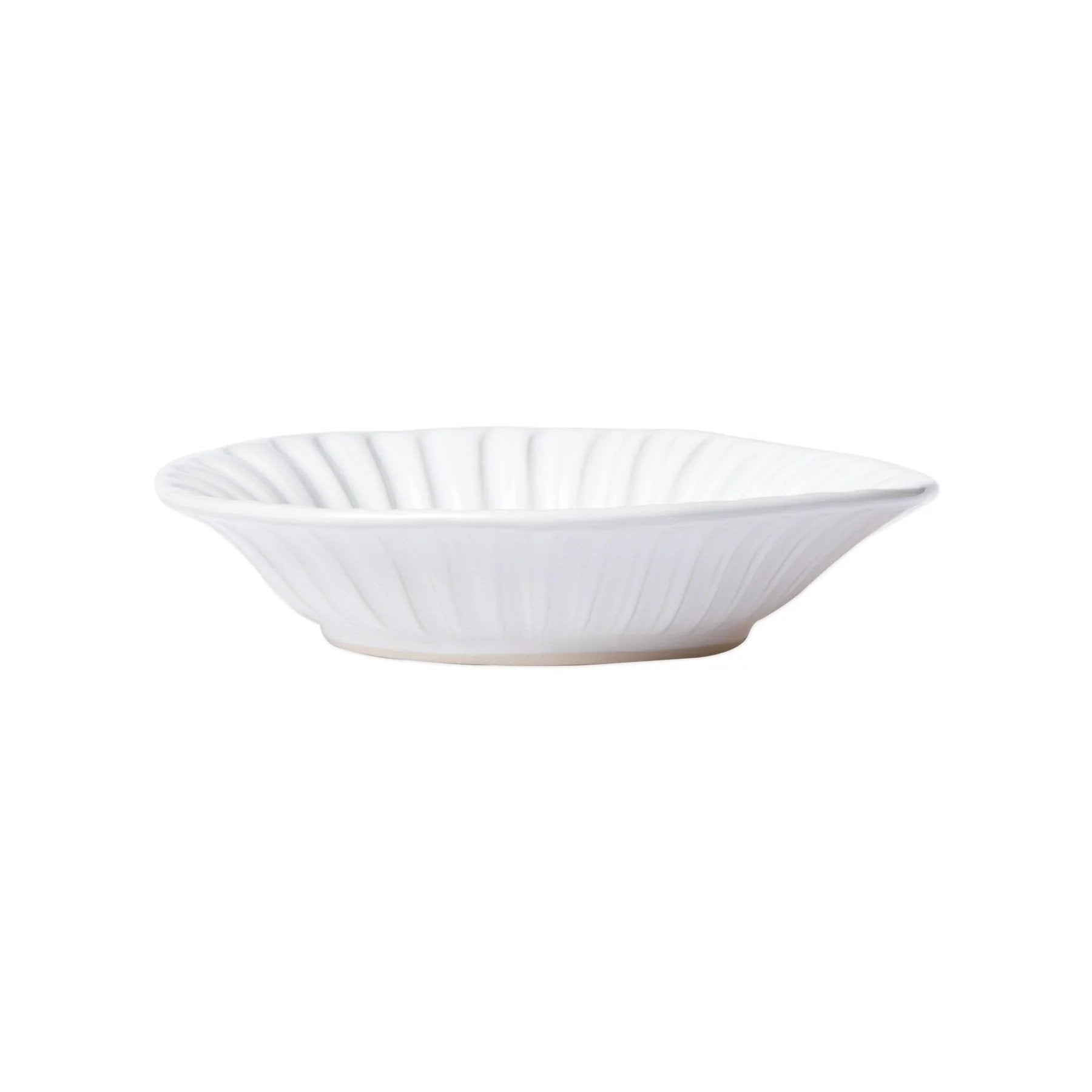 An image of Vietri Incanto White Stone Stripe Pasta Bowl