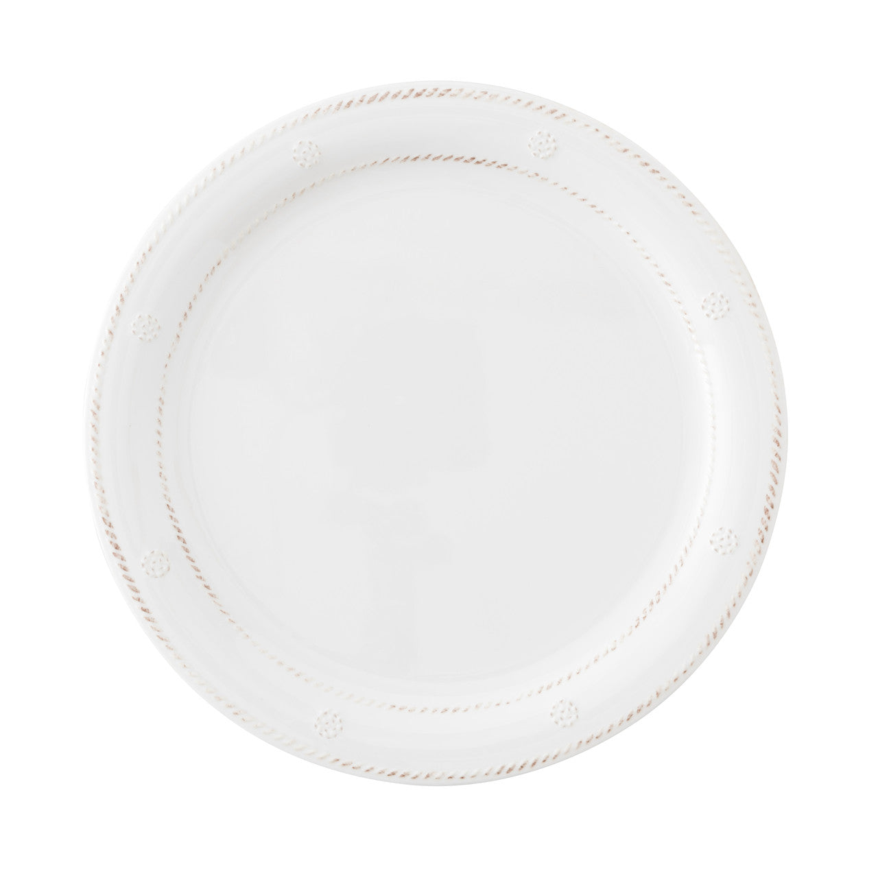 An image of Juliska Berry & Thread Melamine Whitewash Dinner Plate