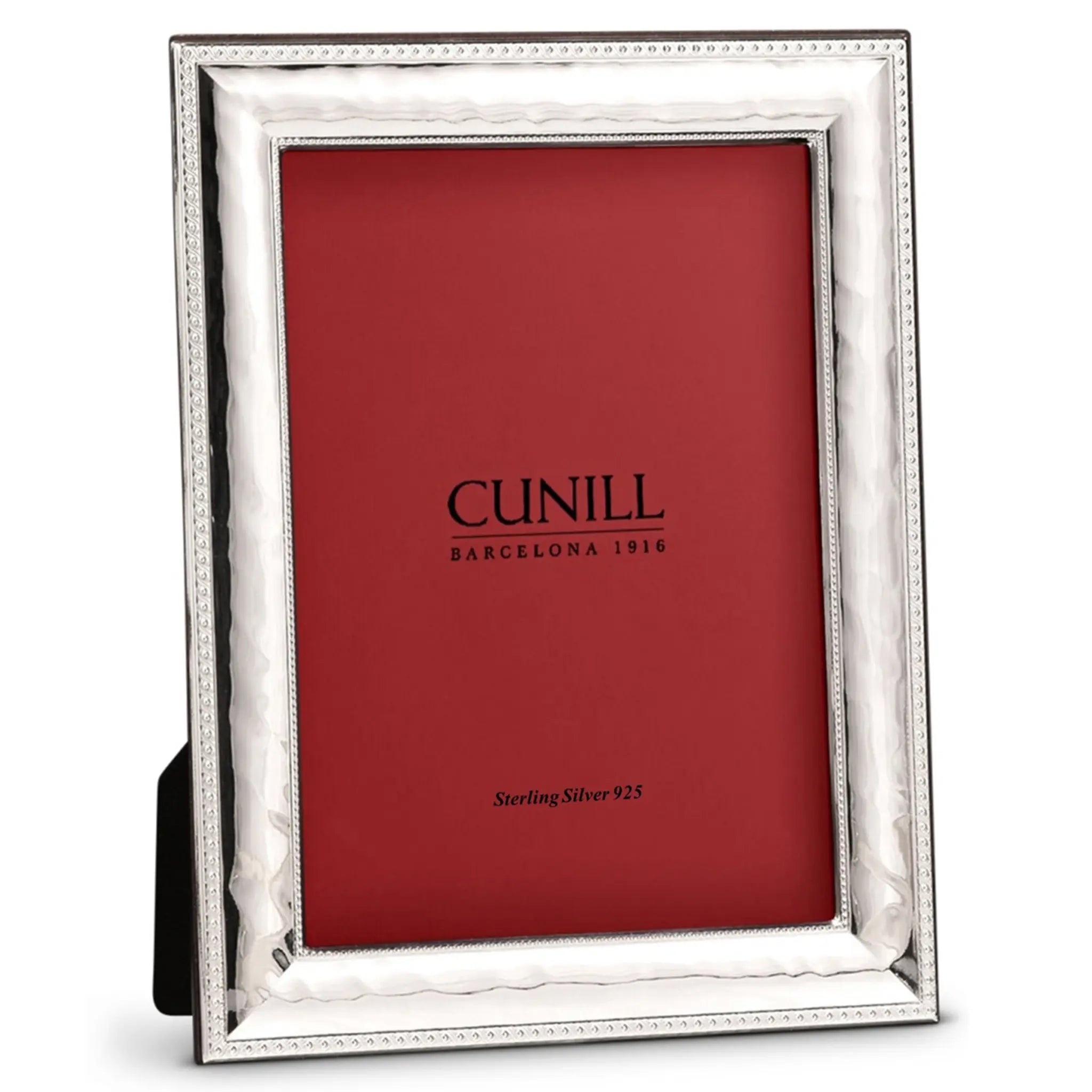 Cunill Hammered Scroll Non-Tarnish Sterling Silver Picture Frame