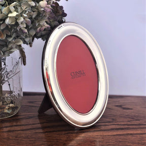 Cunill Sterling Silver Oval Plain Picture Frame