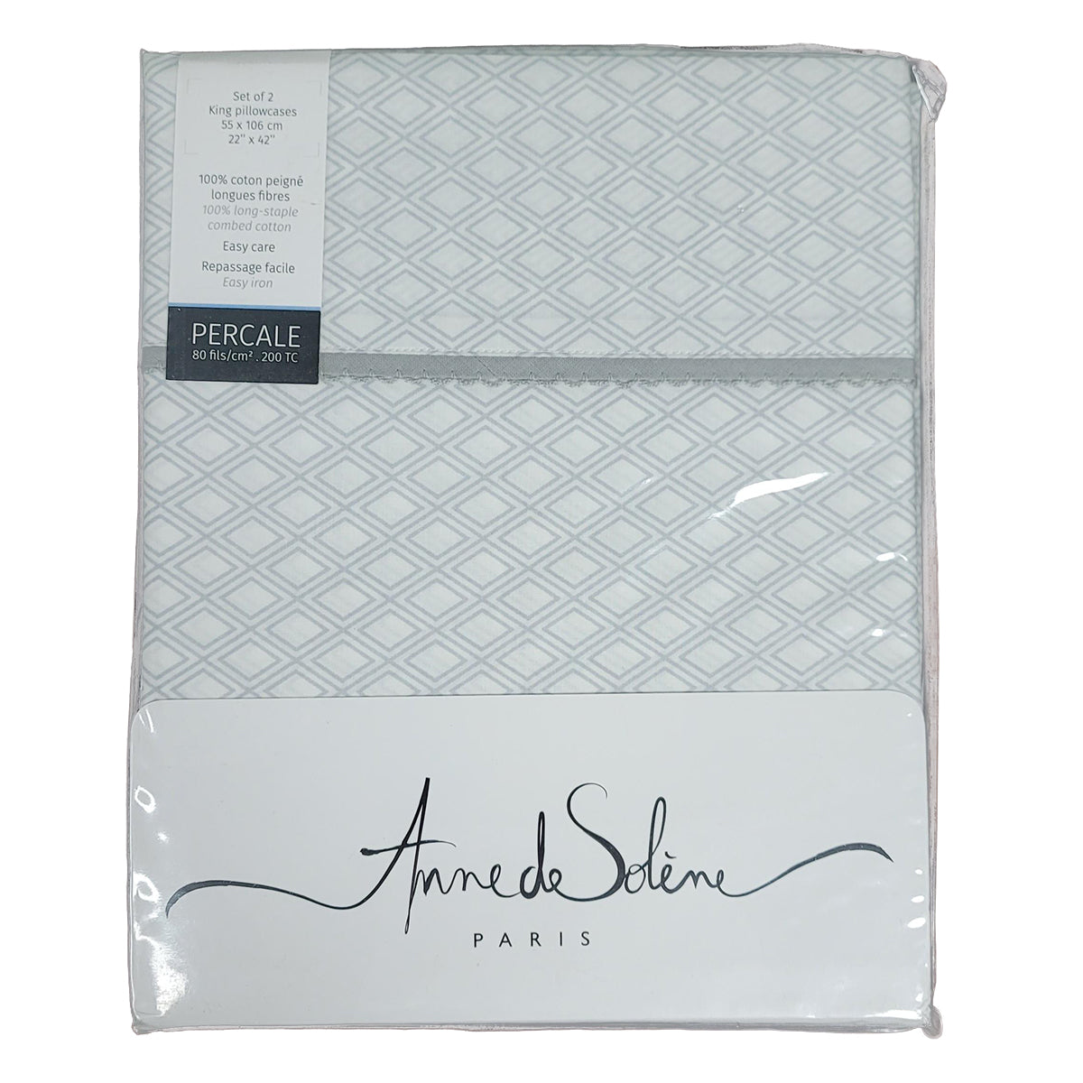 An image of Anne de Solene Leonie Printed King Pillowcases - Set of 2