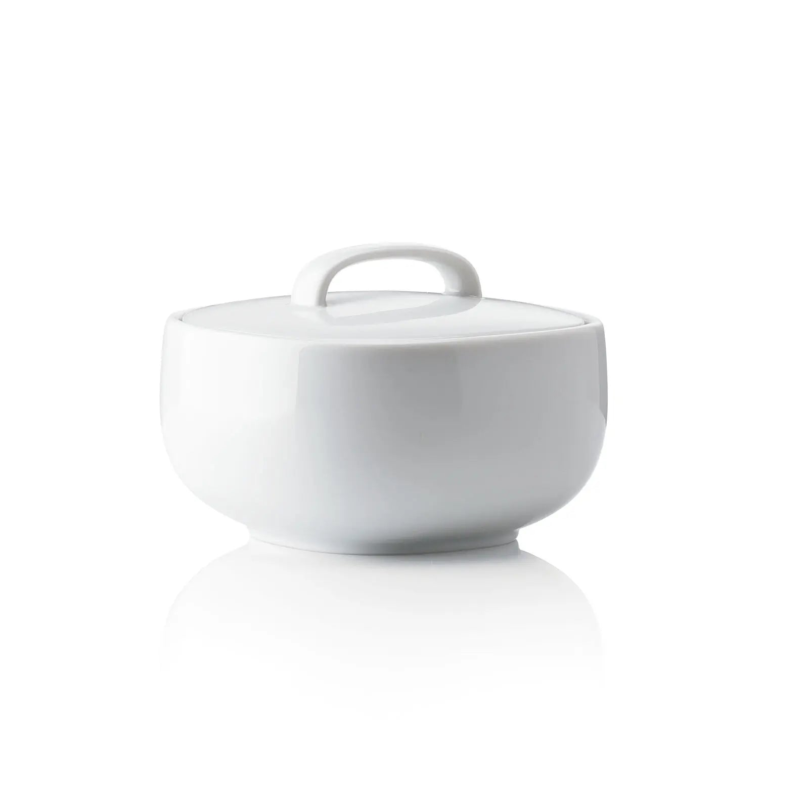 An image of Rosenthal Moon White Covered Sugar Bowl