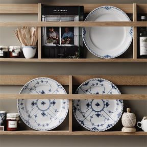 Royal Copenhagen Blue Fluted Half Lace Salad Plate