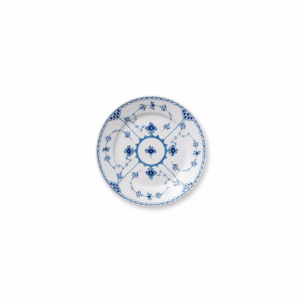 Royal Copenhagen Blue Fluted Half Lace Salad Plate