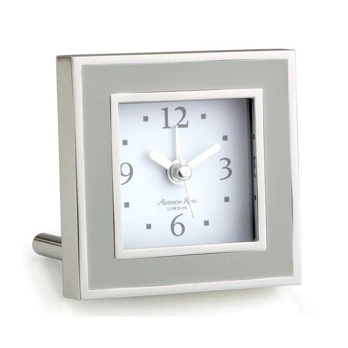 An image of Addison Ross Enamel Square Alarm Clock