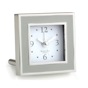 Addison Ross Enamel Chiffon with Silver Trim Alarm Clock 