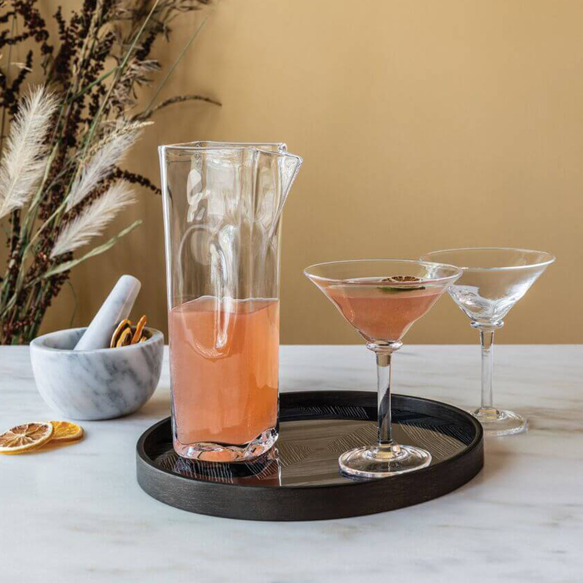 An image of Simon Pearce Woodbury Cocktail Carafe