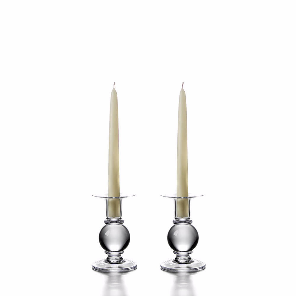 An image of Simon Pearce Hartland Candlestick - S - Set of 2