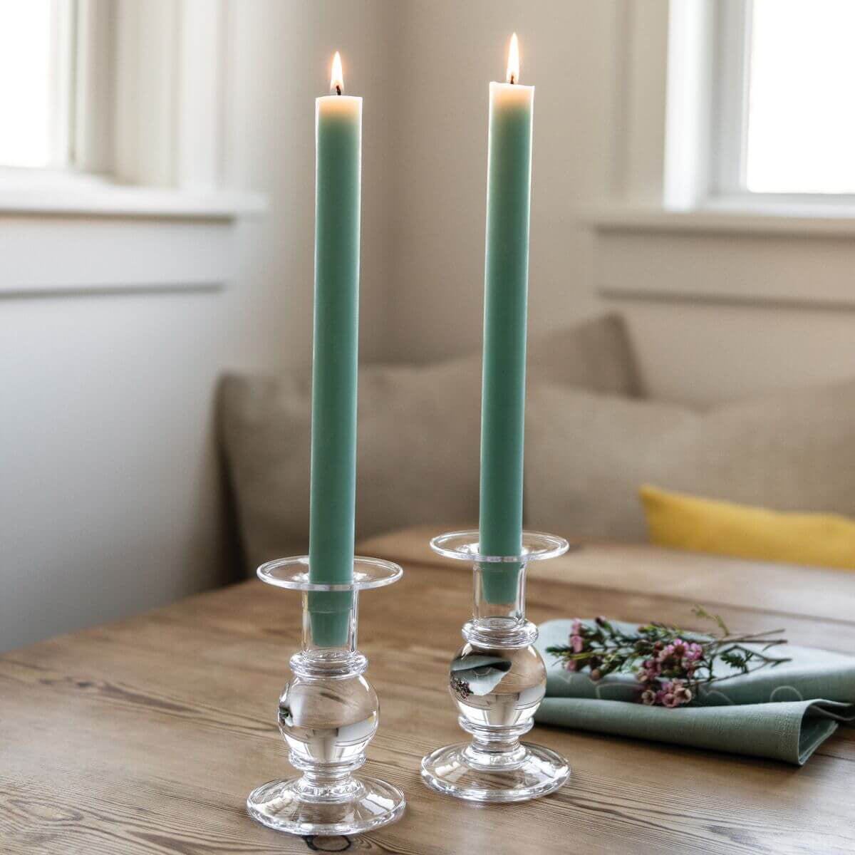 An image of Simon Pearce Hartland Candlestick - S - Set of 2