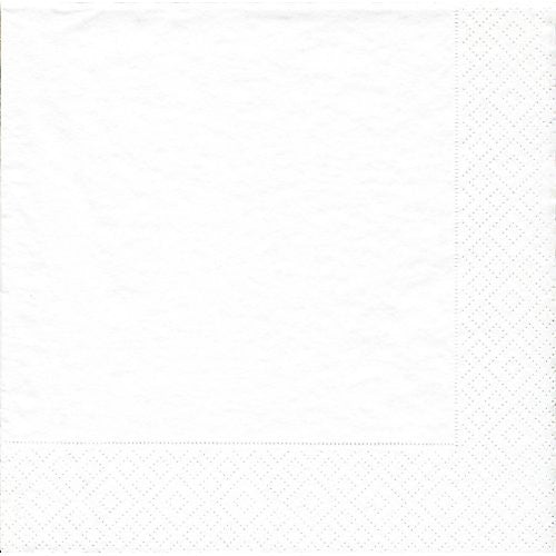 Caspari White Pearl Luncheon Napkins