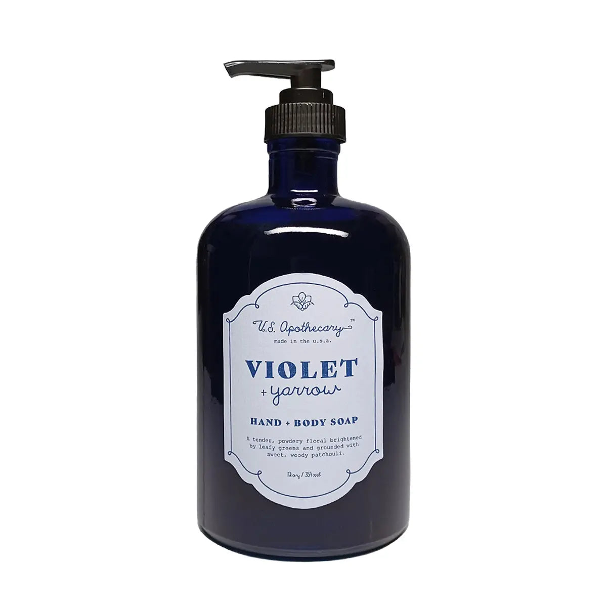 K Hall Studio Violet and Yarrow Apothecary Hand and Body Soap 
