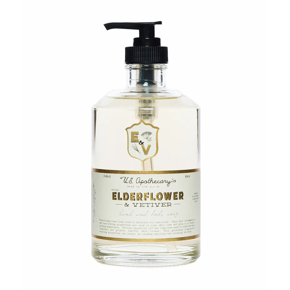 K Hall Studio Elderflower amf Vetiver Apothecary Hand and Body Soap